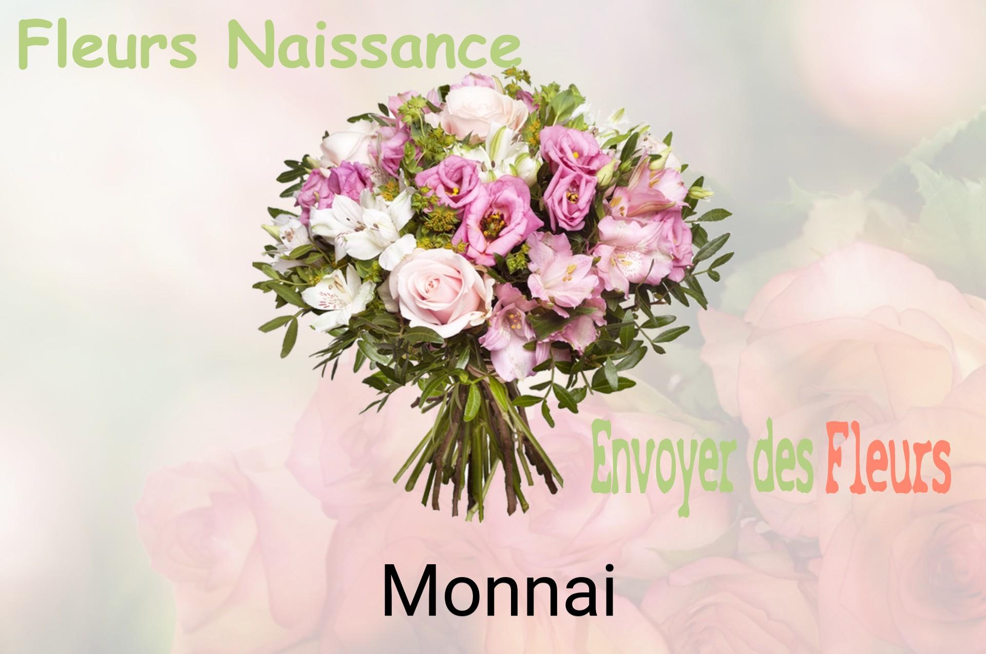 Bouquet de fleurs de naissance livré à Monnai